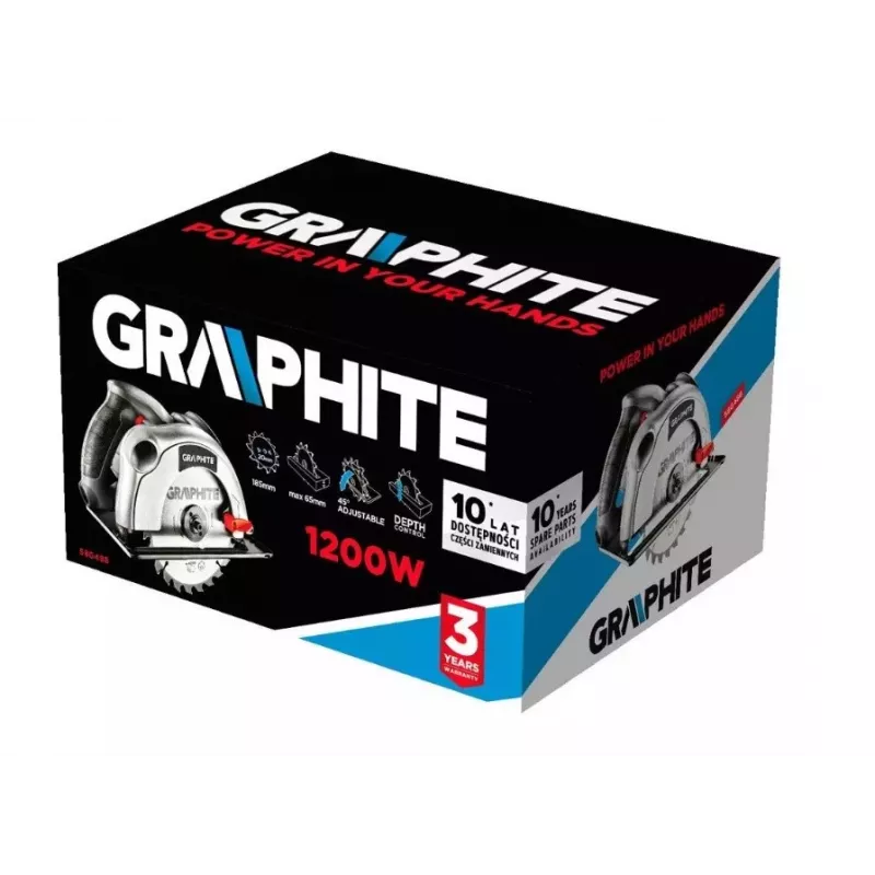 Ripzāģis Graphite 58G488 1200 W 185 mm