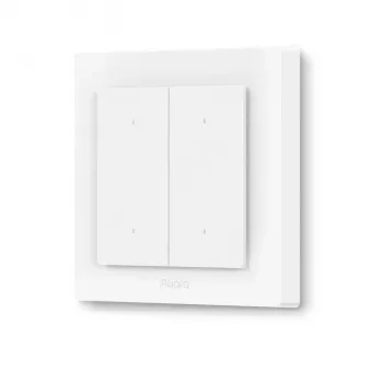 AQARA Light Switch H2 EU (4 pogas, 2 kanāli) (WS-K08D) - Zigbee un Thread sienas slēdzis ar 2 relejiem
