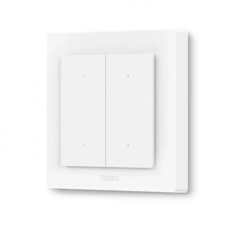 AQARA Light Switch H2 EU (4 pogas, 2 kanāli) (WS-K08D) - Zigbee un Thread sienas slēdzis ar 2 relejiem
