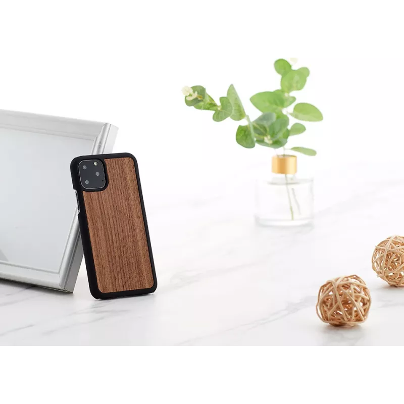 Viedtālruņa maciņš man and wood iPhone 11 Pro — melnais valrieksts