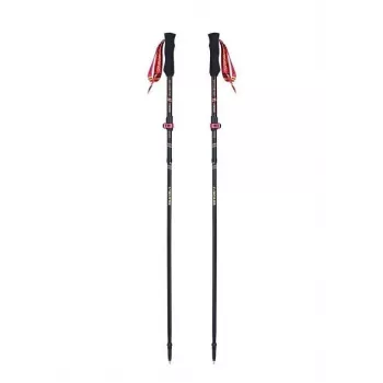 Pārgājienu nūjas Viking Kettera Pro Lady — sieviešu pārgājienu nūjas, regulējamas, pāris, melnas/fuksijas krāsā