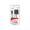 USB grafiskais adapteris GEMBIRD A-USB3-HDMI-02, HDMI izeja, līdz 1920x1080, melns, 36 g
