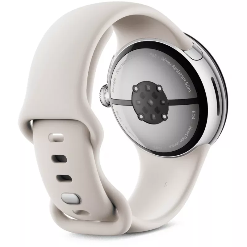Google Pixel Watch 3 LTE sporta aproce 41 mm, sudraba/porcelāna
