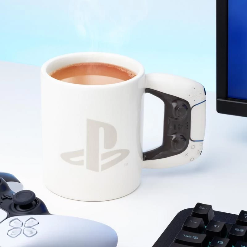 Krūze Paladone PlayStation formas PS5 balta 0,48 L viena gabala