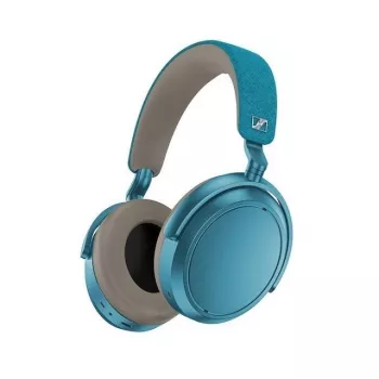 Austiņas Sennheiser Momentum 4 Wireless — apkārtauss Bluetooth 5.2, 60 h baterija, aktīvā trokšņu slāpēšana, 3,5 mm, zilas
