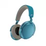 Austiņas Sennheiser Momentum 4 Wireless — apkārtauss Bluetooth 5.2, 60 h baterija, aktīvā trokšņu slāpēšana, 3,5 mm, zilas