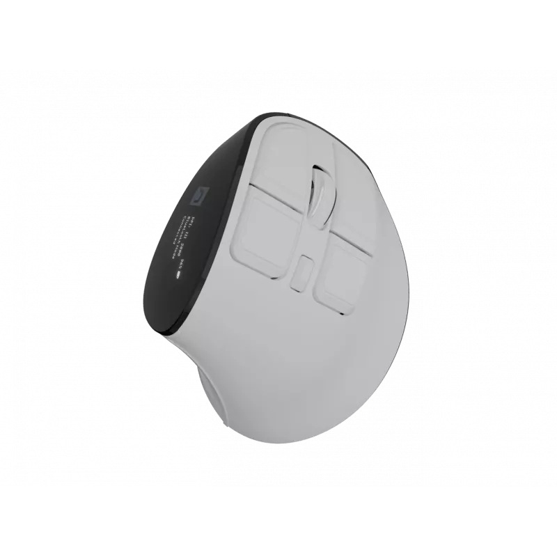 Bezvadu vertikālā pele NATEC Euphoniе Pro Bluetooth 5.0, 4000 DPI, Programmējama, Klusa, Balta