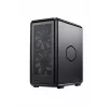 Datora midi tornis Cooler Master MasterFrame 500 Mesh — Melns ar caurspīdīgu sānu, atbalsta ATX/EATX, 2x200mm priekšā, 1x120mm aizmugurē
