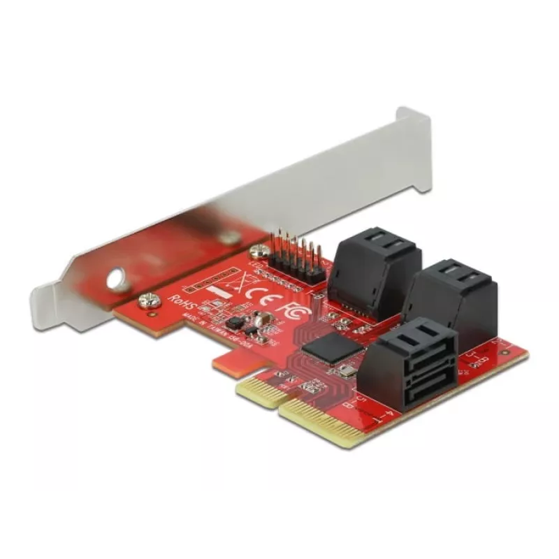 SATA PCI Express x4 karte DeLOCK 6 portu zema profila formas faktors