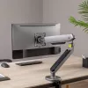 NanoRS Gaming Monitor Mount 17-32 ar RGB LED apgaismojumu, galda stiprinājums, augstuma regulēšana, pagriešana, slīpums, maks. 9 kg, VESA 75x75 / 100x100