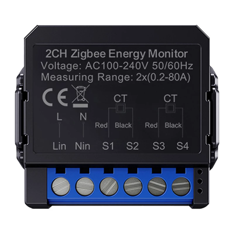 Viedais divvirzienu enerģijas skaitītājs Avatto ZWPM16-2 ZigBee — enerģijas monitorings patēriņam un ražošanai