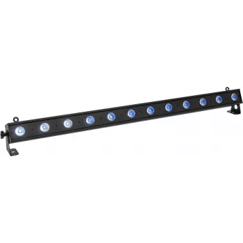 LED stienis EUROLITE 51930388 RGB+WW 12x4W — skatuves gaismeklis ar RGB un silta baltā (WW) LED, 12×4W