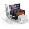 Uzlādes stacija Unitek Y-2190A — 10 × USB ports (8 × USB 2.0 + 2 × USB 3.2 Gen 1), bezvadu uzlāde, 96 W kopējā jauda