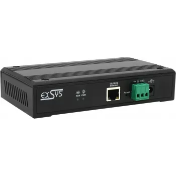 Seriālā ierīču serveris Exsys EX-61004 — 4x RS232/422/485 porti, komplektā strāvas adapteris