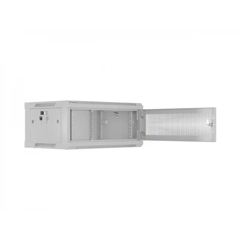 Rack cabinet LANBERG WF01-6404-23S 19 inch 4U gray with perforated doors