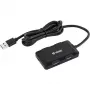 Yenkee YHB 4341BK 4-portu USB 3.0 uzlādes centrmezgls