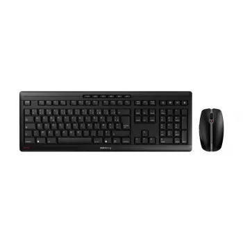 CHERRY Stream Desktop tastatūra pele iekļauta Birojs RF Bezvadu AZERTY Franču Melna