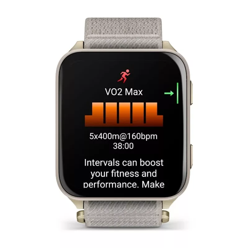 Viedpulkstenis GARMIN Venu X1 — 5,08 cm (2 collu) AMOLED 448×486 pikseļi, skārienekrāns, Wi‑Fi, GPS, neilona siksniņa, 34 g