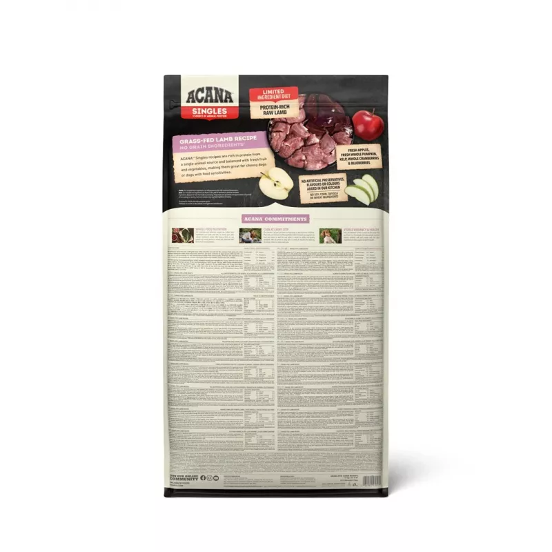 ACANA Singles Grass-Fed Lamb - sausā suņu barība - 17kg