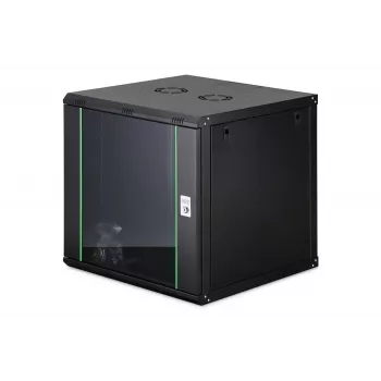 Pie sienas stiprināms tīkla korpuss DIGITUS Dynamic-N DN-37111 — 12U, 600x600 mm, IP20, atslēgas slēdzene