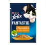 Mitrā kaķu barība Felix PURINA paciņā 85 g — vistas garša, pieaugušiem kaķiem, 82% mitruma, 11,5% olbaltumvielu