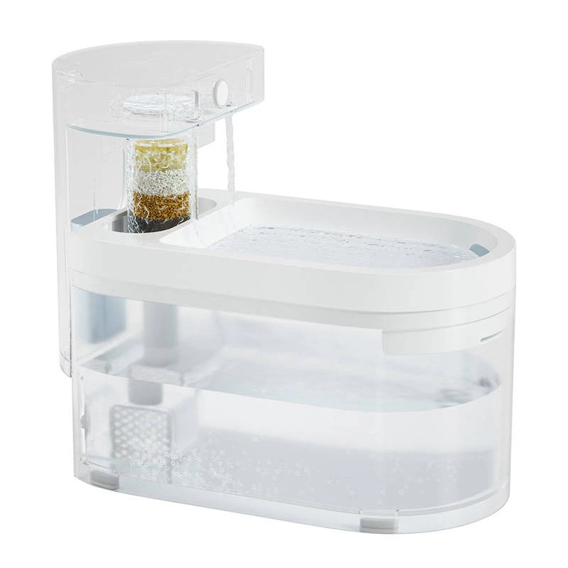 Automātiskā mājdzīvnieku dzirdinātava Catlink Pure 3 AI — universāla barotava/dzirdinātava, 2,3 L, ABS, baterija 5 Ah, 30 dB, balta