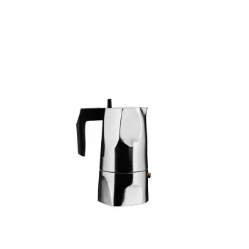 Alessi MT18/3 Espresso automāts Ossidiana, nerūsējošais tērauds, Alu, 3.5 x 18.5 x 40.5 cm