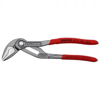 Ūdens sūkņa knaibles Knipex Cobra ES 87 51 180 SB – regulējama spīles atvērums 0–45 mm