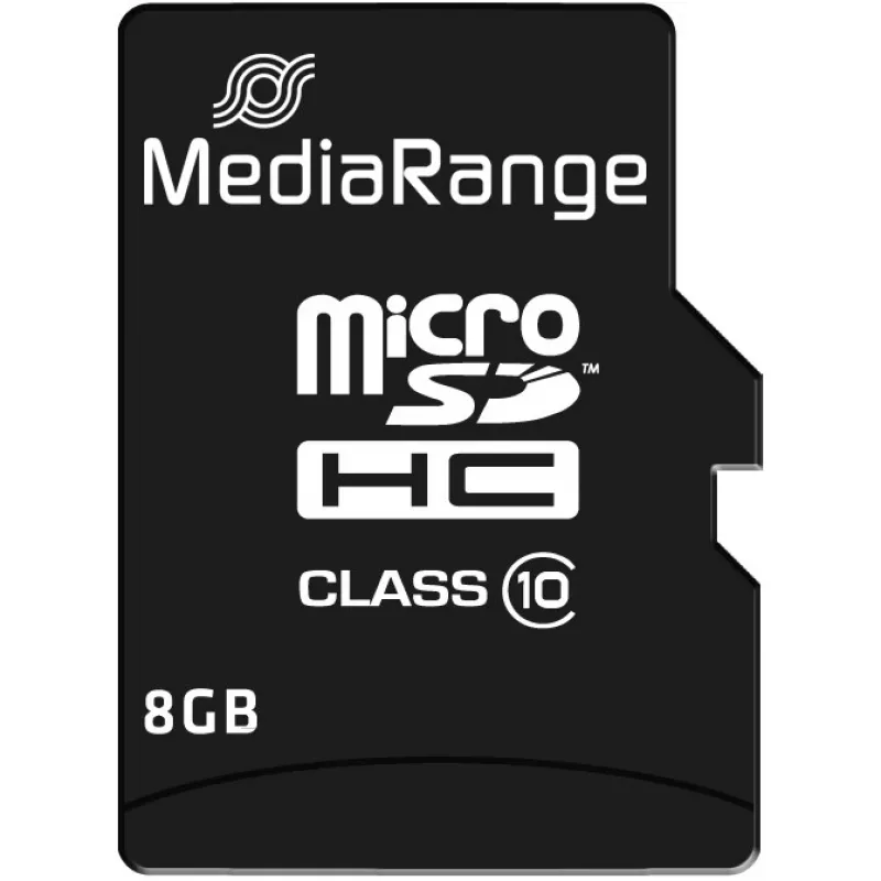 Atmiņas karte Micro SDHC 8GB C10/W/ADAPTER MR957 Mediarange