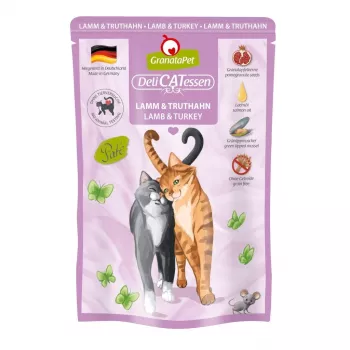 GRANATAPET DeliCATessen Jēra un tītara - mitrā kaķu barība - 85g