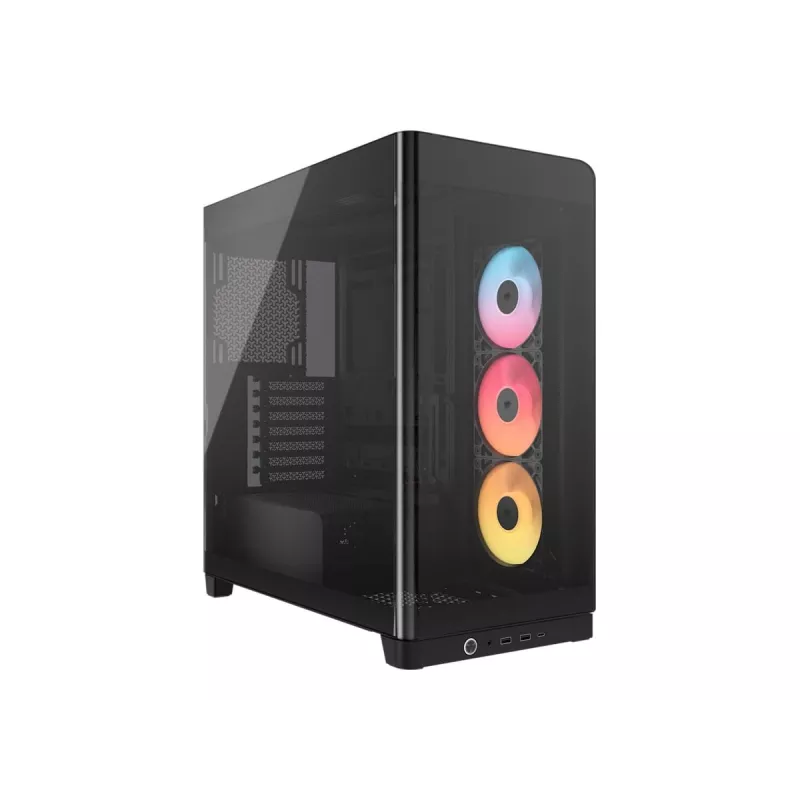 PC korpuss Corsair 4500X RS-R ARGB rūdīta stikla Midi Tower melns