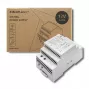 DIN sliežu barošanas bloks QOLTEC 24V 2.5A 60W pelēks