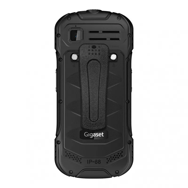 GIGASET GLX 8 ACTIVE melns 6,1 cm 2,4 collu displejs Push-to-talk funkcija 2500 mAh akumulators IP68 2 MP kamera Dual-SIM Bluetooth