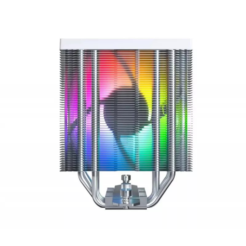 Gaisa dzesētājs Montech NX400 ARGB 120 mm balts — 270 W TDP, FDB, 156×74×120 mm