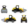 Rotaļu buldozers Lena Truxx 2 atvērta kaste 04512, plastmasas celtniecības transportlīdzeklis, stumšanas spēle, kompakts izmērs