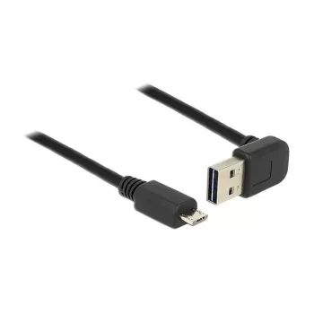 USB kabelis DeLOCK 83538 USB 2.0 5m USB A Micro-USB B melns