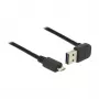 USB kabelis DeLOCK 83538 USB 2.0 5m USB A Micro-USB B melns