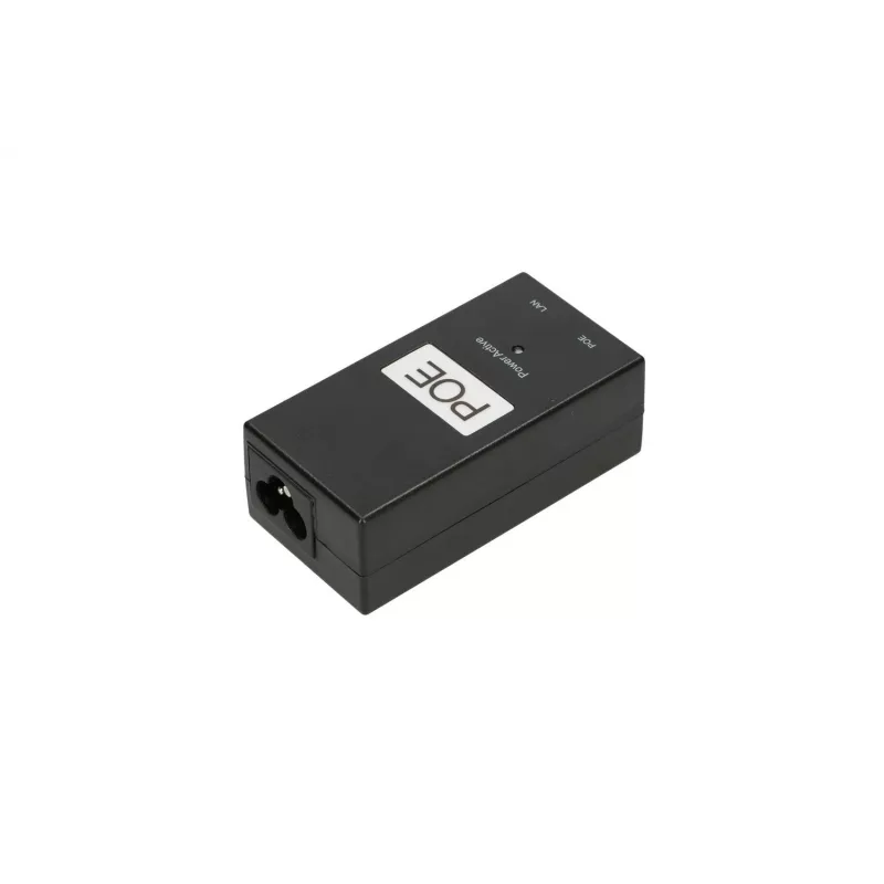 PoE barošanas bloks Extralink POE-24-24W-G 24V 1A 24W Gigabit, iekštelpām, melns, maiņstrāvas kabelis iekļauts