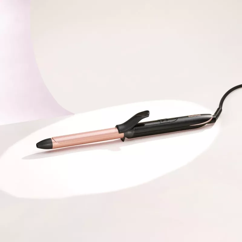 Lokšķēres BaByliss 19 mm lokšķēres melnā un rozā zelta krāsā