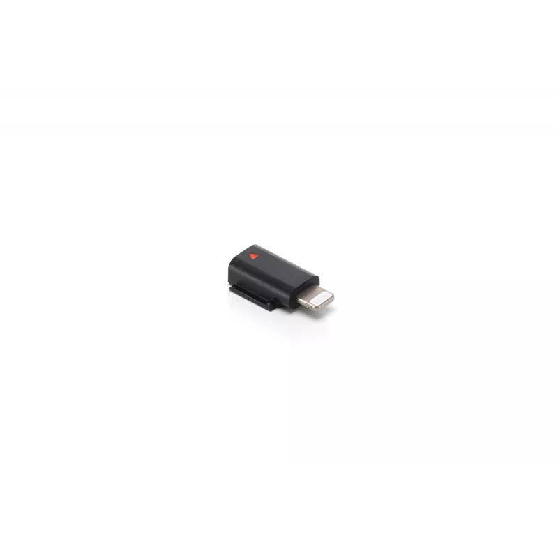 Audio adapter DJI Mic 3 Mobile Phone Adapter (Lightning) — Lightning savienojums, melns, Apple mobilajām ierīcēm