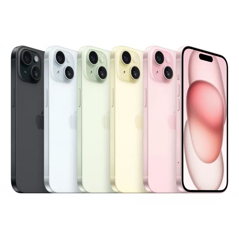 Viedtālrunis Apple iPhone 15 6.1 collas (15,5 cm) Dual SIM 5G A16 128 GB Zils 48 MP Divkāršā kamera iOS 17 USB-C 171 g