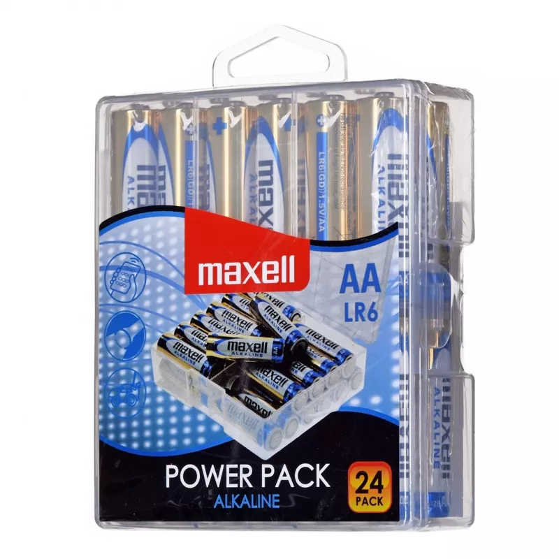 MAXELL sārma baterija LR6 VALUE BOX, 24 gab.