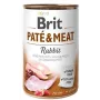 Mitrā suņu barība Brit Paté & Meat ar trusi 400 g — pieaugušiem suņiem, pastēte bundžā, proteīns 11%, tauki 9%