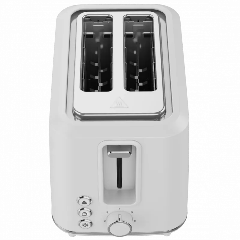Elektriskais tosteris, balts, 220-240V, 50-60Hz, 920-1080W, 2 sloti, 3 režīmi, 7 grauzdēšanas līmeņi