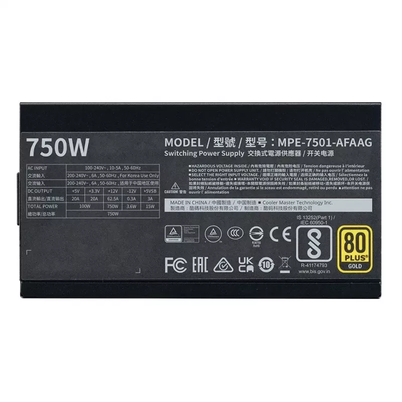 Cooler Master MPE-7501-AFAAG-3EEU Melns