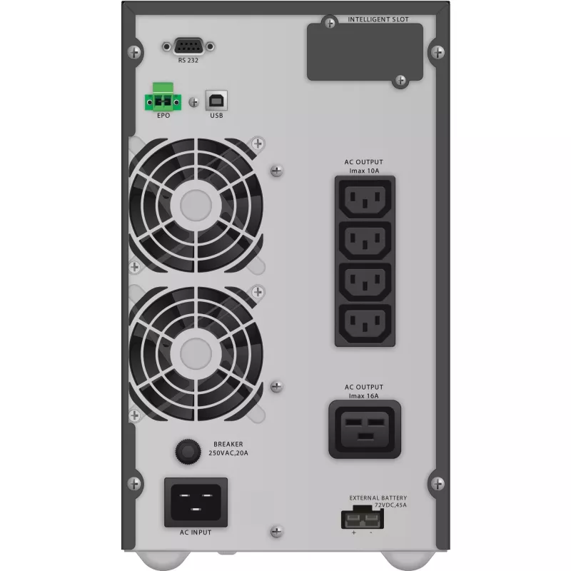 PowerWalker VFI 3000 TGB Double-conversion (Online) 3 kVA 2700 W 5 AC kontaktligzdas