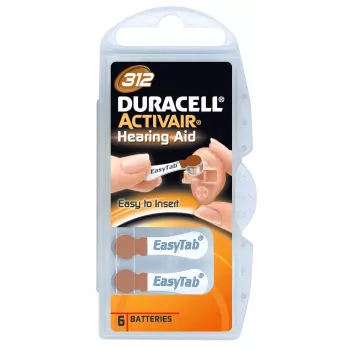 Duracell A312/DA312/ZL312 | Cinka-gaisa elementi | 6 gab.
