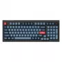 Keychron V5 Max tastatūra universāla RF bezvadu Bluetooth melna pelēka 96% mehāniskā