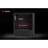 PC korpuss SAVIO Noctis Flow RGB — Cube, ATX/Mini-ITX, 3x 120 mm priekšējie ventilatori, rūdīta stikla sānu panelis, max GPU 35 cm
