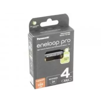 Panasonic eneloop pro AAA tipa baterijas vispārējai lietošanai (uzlādējamas) 900 mAh 4 gab.